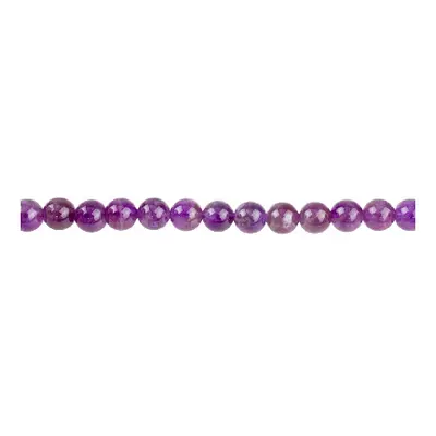 Amethyst Semi Precious Round Beads 8mm, 16&quot;/40cm Strand