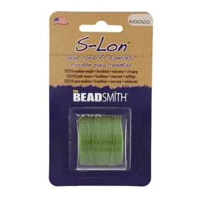 Beadsmith S-lon Bead Cord Avocado Tex 210 Gauge #18 70m