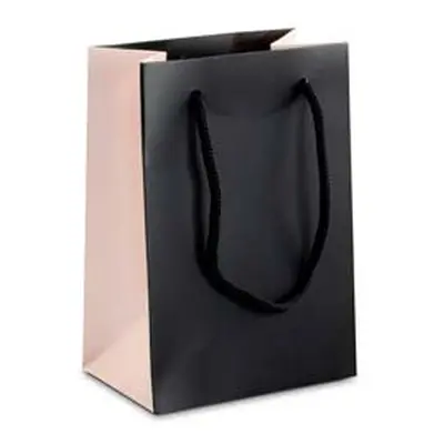 Black And Pink Gift Bag Small Pack of 10