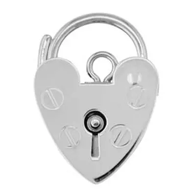 Sterling Silver Padlock Plain 13mm