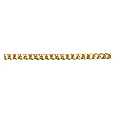 Gold Plated 2.8mm Loose Curb Chain 1 Metre Length