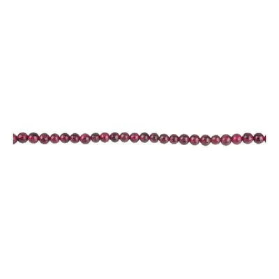 Garnet Semi Precious Round Beads 3mm 13&quot; Strand