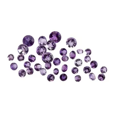 Amethyst, Round, 1.5-3.5mm Mixed Sizes, Pack of 30