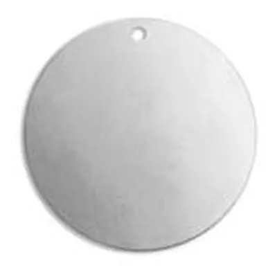 ImpressArt Aluminium Round Disc 19mm Stamping Blank Pack of 15 Pierced Hole