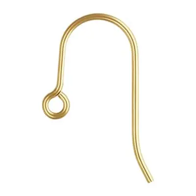 Gold Filled Plain Hook Wire 18mm Pack of 6