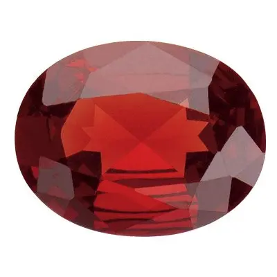 Garnet, Oval, 9x7mm