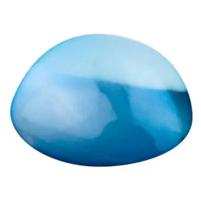 London Blue Topaz, Round Cabochon 5mm, Treated