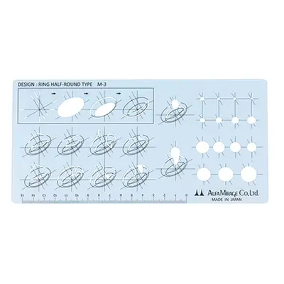 Technical Jewellery Design Template For D Shape Ring Shanks