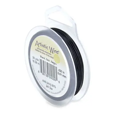 Beadalon Artistic Wire 24 Gauge Black 0.51mm X 18.2m