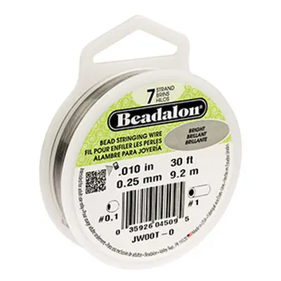 Beadalon 7 Strand Bright 0.25mm X 9.2m Wire