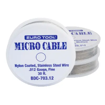 Eurotool Micro Cable Nylon Coated Stainless Steel Wire 0.31mm