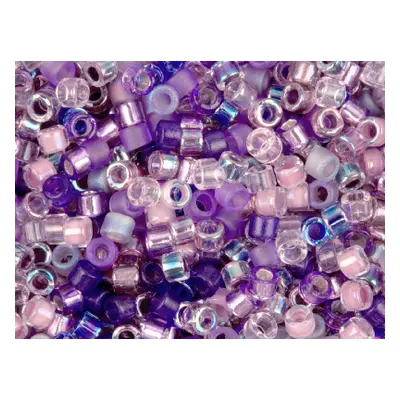 Miyuki 11/0 Delica Seed Beads Mix Lilacs 7.2g Tube, Miyuki Code Db-mix01