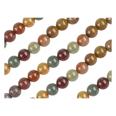 Fancy Jasper Semi Precious Round Beads 4mm 16&quot;/40cm Strand