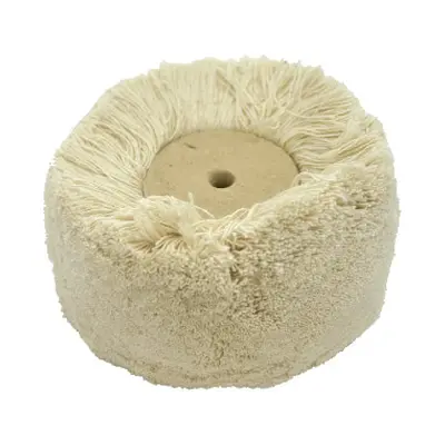 Wool Mop 4&quot; Fine Thread Wooden Centre