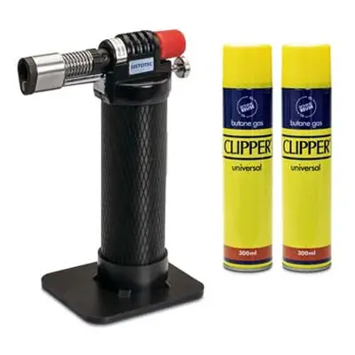 Jeweller`s Soldering Blow Torch, Electronic Ignition, Max 1,300°c Includes 2x 300ml Butane