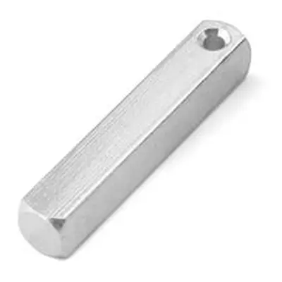 ImpressArt Aluminium 3D Rectangular Bar 38x6mm Stamping Blank Pack of 4 Pierced Hole