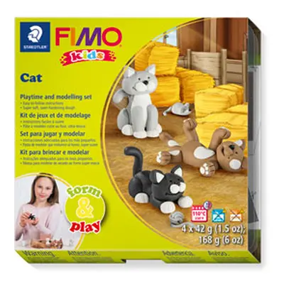 Fimo Cat Kids Form And Play Polymer Clay Set