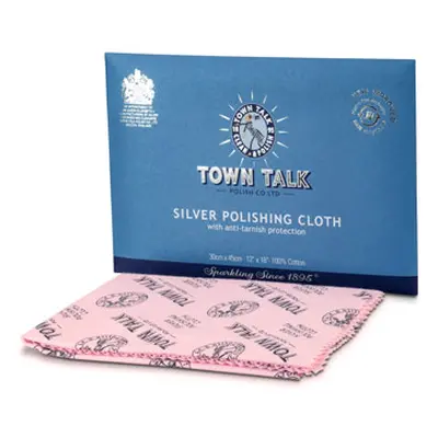 Town Talk Silver Cloth Large, 30cm X 45cm, Anti-tarnish