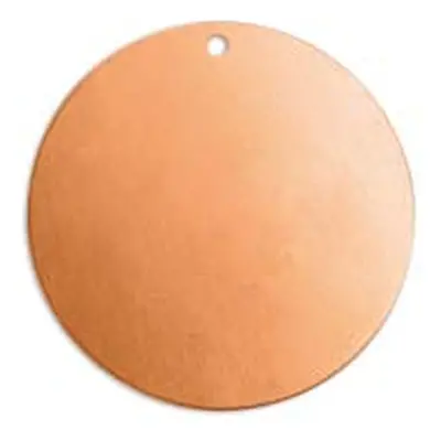 ImpressArt Copper Round Disc 25mm Stamping Blank Pack of 4 Pierced Hole