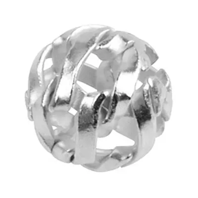 Sterling Silver Net 7mm Beads Pack of 10