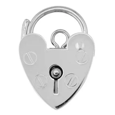 Sterling Silver Padlock Plain 18mm