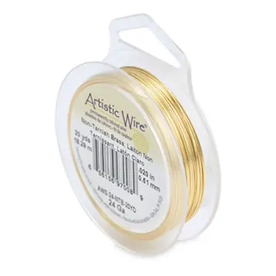 Beadalon Artistic Wire 24 Gauge Tarnish Resistant Brass 0.51mm X 18.2m