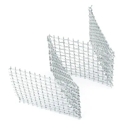 Standard Woven Mesh Rack Stainless Steel Pre Shaped `w` 100x50x50mm Ideal For Firing Beads