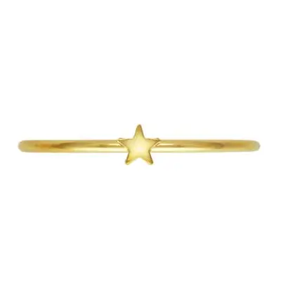 Gold Filled Star Design Stacking Ring Medium