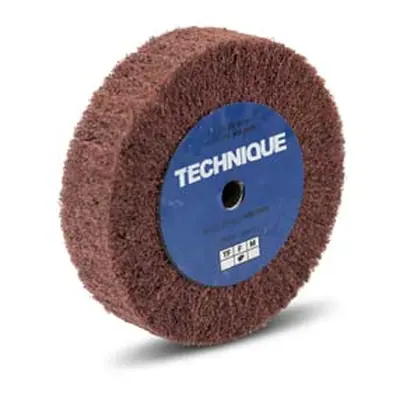 Technique&trade; Satin Finish Wheel, Aluminium Oxide, Fine, 100mm X 25mm