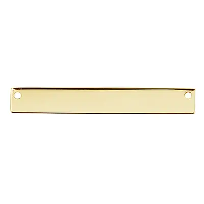 Gold Filled Rectangular Bar 40x6mm Stamping Blank