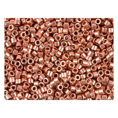 Miyuki 11/0 Delica Seed Beads Bright Copper Plated 7.2g Tube, Miyuki Code Db040