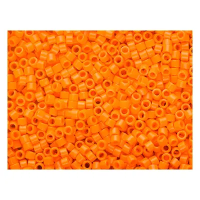 Miyuki 11/0 Delica Seed Beads Opaque Mandarin 7.2g Tube, Miyuki Code Db1133