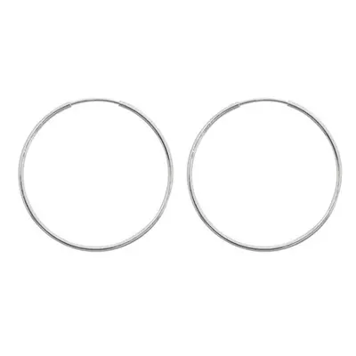 Sterling Silver Endless Hoops 28mm Pack of 2