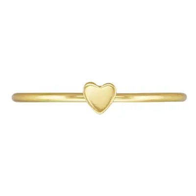 Gold Filled Heart Design Stacking Ring Small