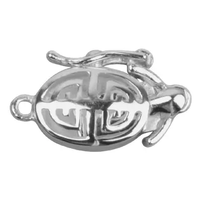 Sterling Silver Clasp 1 Row, With Figure Of 8 Safety Clip