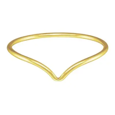 Gold Filled Chevron Ring Large