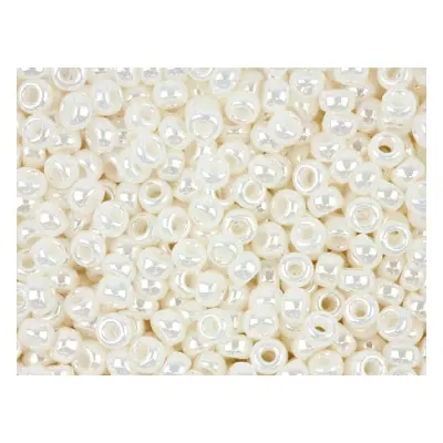 Miyuki 11/0 Round Seed Beads Ivory Pearl Ceylon 24g Tube, Miyuki Code 591