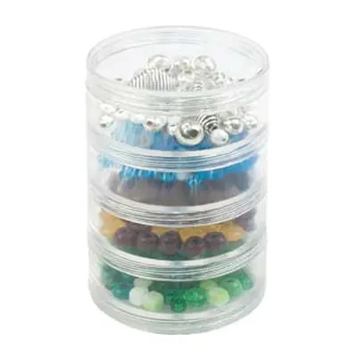 Beadalon Large Bead Storage Stackable Containers Four Per Stack