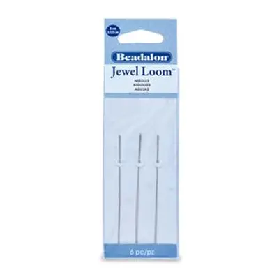 Beadalon Jewel Loom® Beading Needles, 8cm/3.125&quot; 6 Pieces