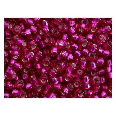 Miyuki 11/0 Round Seed Beads Seed Beads Silver Lined Raspberry 24g Tube, Miyuki Code 436