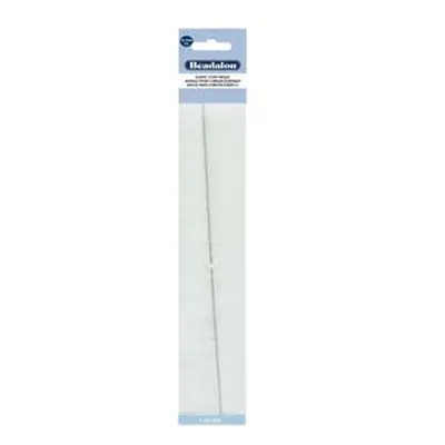 Beadalon Needle For Stretch Elastic Cord, Stainless Steel, 0.79mm X 20cm, 1 Pc