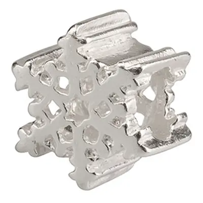 Sterling Silver Snowflake Charm Bead