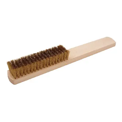 Wooden Handle Brass Brush 6 Row