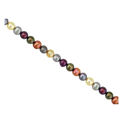 Cultured Pearls Fresh Water, 6-8mm, Multicolour, Potato Shape, 18&quot;/45cm