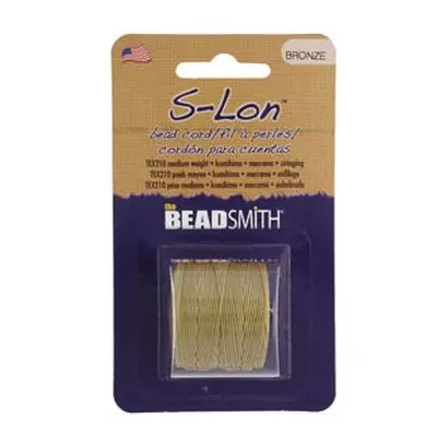 Beadsmith S-lon Bead Cord Bronze Tex 210 Gauge #18 70m