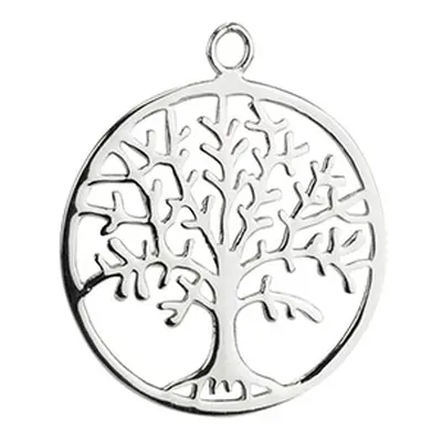 Sterling Silver Tree Of Life Fancy Drop 25mm Pack of 5