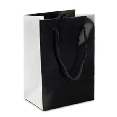 Black Monochrome Gift Bag Small Pack of 10