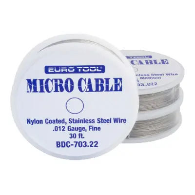 Eurotool Micro Cable Nylon Coated Stainless Steel Wire 0.53mm