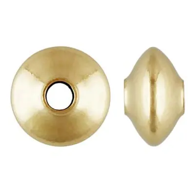 Gold Filled Plain Rondell 5.5mm Pack of 5