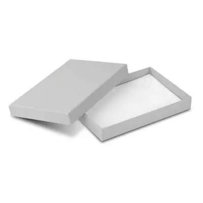 Grey Card Soft Touch Necklace Box